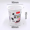 Pasten de plastic koppen 12oz650ml van de voedselrang plastic de drankkop van de yoghurtmelk met aluminiumfoliedeksel aan
